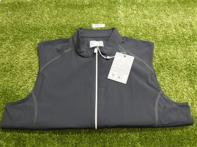FootJoy 女式 TempoSeries 高尔夫背心海军蓝中号 30697 — 第 1/2 张图片