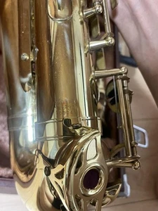 YAMAHA YAS-32 Alto Saxophone Gold Used with Hard Case Mouthpiece - Picture 1 of 11