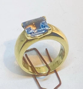 goldring 585 Vintage mit Aquamarin/Spinell/Synthese - Bild 1 von 13