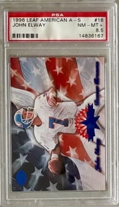 Leaf American All-Stars #18 1996 John Elway PSA 8,5 POP 2 (solo 1 PSA 9 superior) - Imagen 1 de 2