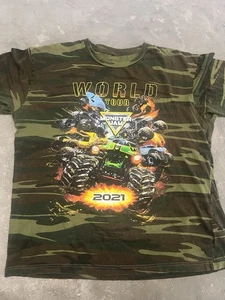 2021 Monster Jam Camo Tee Size Medium - Picture 1 of 3