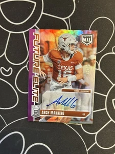 Donruss Elite Nil Arch Manning Fe-amg 2025 holofoil púrpura Future Elite/99 automático - Imagen 1 de 2