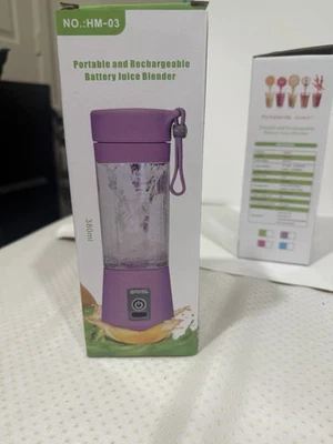 Licuadora Portátil para Batidos y Batidos, 20 Oz Recargable USB-C 6 Hojas NUEVA Foto 1 de 4