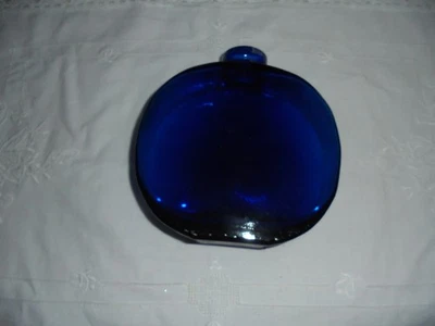 Blumenvase - Dekovase - blau rund - Bild 1 von 4