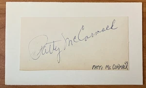 THE BAD SEED: Patty McCormack Signed Cut on Index Card - Picture 1 of 1