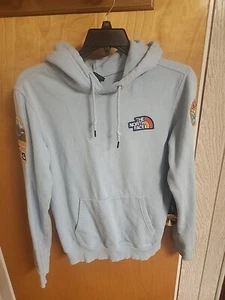 The North Face Mens Novelty Patch  Baby Blue Size Small Mens California Hoodie - Picture 1 of 10