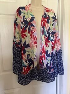 🌻The Pioneer Woman Open Front Duster Floral Size L🌻