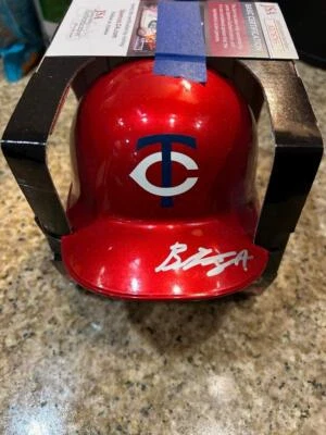 BILLY AMICK MINNESOTA TWINS TENNESSE VOLS SIGNED MINI HELMET BASEBALL JSA COA - Image 1 of 4