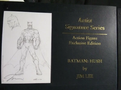 BATMAN ARTIST SIGNATURE SERIES FIGURE EXC. EDITION:HUSH BY JIM LEE SIGNED MINT - Image 1 of 4