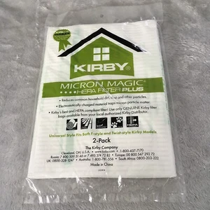 Kirby Micron Magic Hepa Filter Plus 2 Pack F-Style & Twist Style Models - New - Picture 1 of 4
