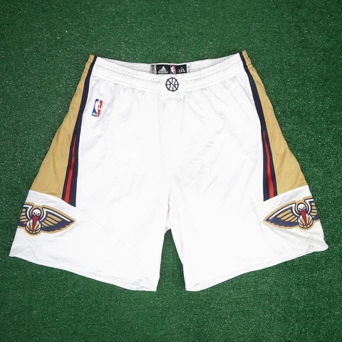 2016-17 New Orleans Pelicans Adidas Authentic On-Court Rev 30 Home Game Shorts Cover