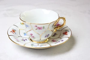 Meissen Mokkatasse Form 14 mit Blumen 1.Wahl - Picture 1 of 7