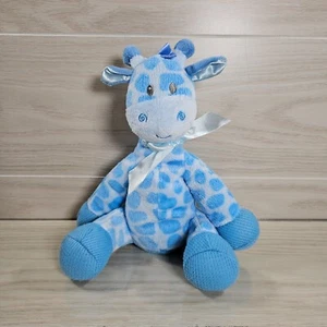 First & Main Jingles Blue Giraffe Plush Rattle Baby Stuffed Animal Toy 8" - Picture 1 of 7