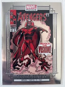 2022 UD Marvel Platinum Iconic Covers Behold the Vision #KO3 John Buscema - Imagen 1 de 2