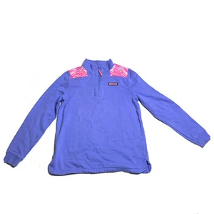 Vineyard Vines Girls Whale Tail Shep Shirt Size XL 1/4 Zip Pullover - Picture 1 of 9
