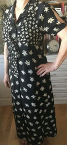 dorothee schumacher kleid Seide schwarz blumen gr 3 - Bild 1 von 3