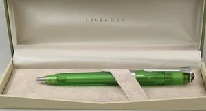 Levenger True Writer Always Greener Transparent Ballpoint Pen - New In Box - Picture 1 of 2