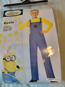 Spirit Minions Costume Kevin Child X-Large Jumpsuit Yellow Blue - Picture 1 of 6