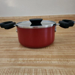 Farberware Neat Nest Red Pot With Lid - Picture 1 of 6