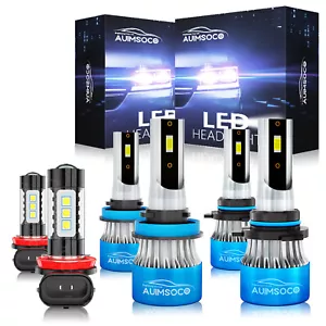 For 2015-2018 Chevrolet Trax LED Headlight HIGH LOW & FOG LIGHT BULBS KIT COMBO - Picture 1 of 19
