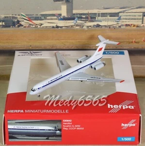 Herpa Wings Aeroflot (OC-86502) IL-62M (NG) "VERY RARE" 1/500 - Picture 1 of 3