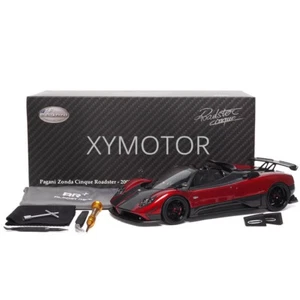 Almost real 1:18 Pagani Zonda Cinque Roadster 2009 Diecast Model Car White Red - Picture 1 of 19