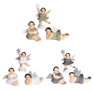 Gilde Figur Engel "Betty" Varianten Glitzer Champagner Weiß Graphit Weihnachten - Bild 1 von 10