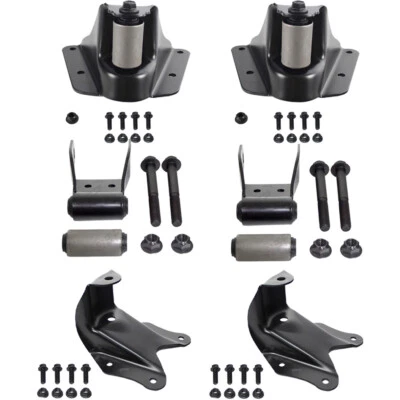 for 86-96 Ford F-150 Forward & Rearward Leaf Spring Shackle & Bracket Hanger Set - Image 1 of 4