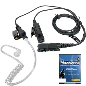 Earpiece Headset for Motorola XPR3300e XPR3300 XPR3000 XPR3500 XPR3500e radio - Picture 1 of 6