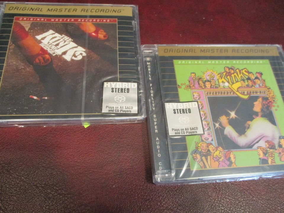 KINKS VERIFIED 1ST EDITIONS MFSL AUDIOPHILE SACD HYBRIDS SHOW BIZ & LOW BUDGET - Image 1 of 1