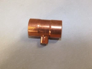 2 in x 2 in x 3/4 in Copper Sweat Tee Fitting - Picture 1 of 3