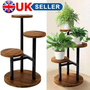 3Tier Metal Plant Display Stand Home Indoor Outdoor Garden Flower Pot Shelf Rack - Picture 1 of 10