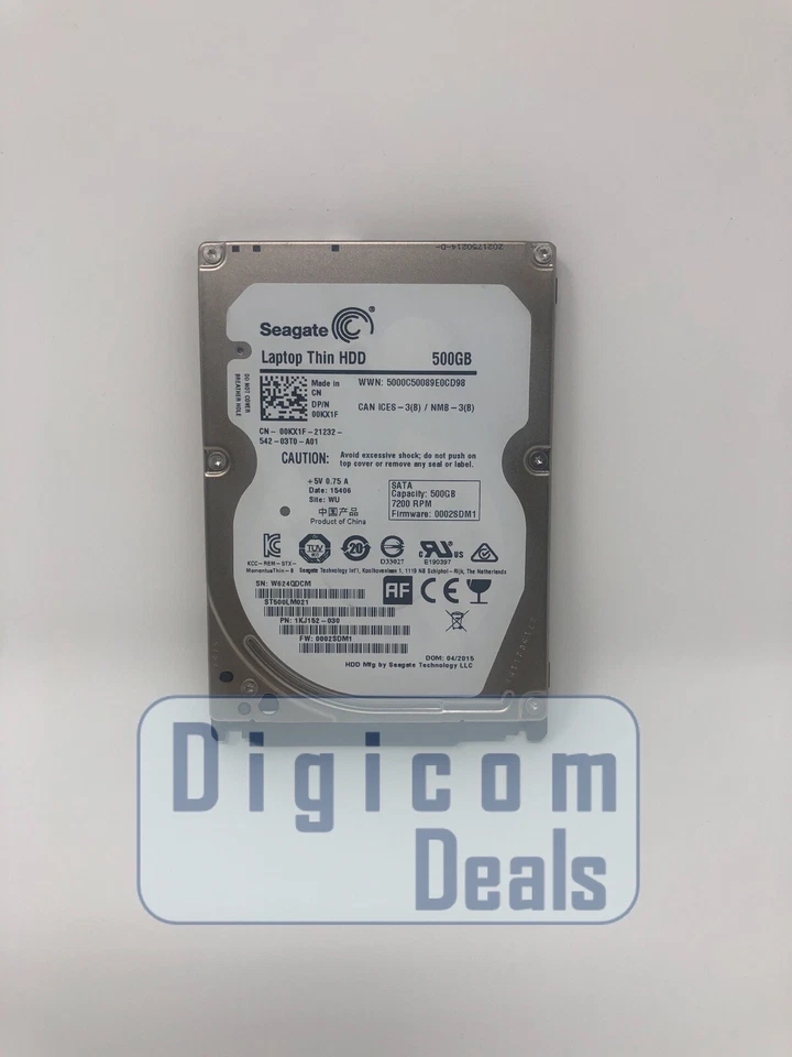 ST500LM021 SEAGATE 500GB SATA 2.5" Laptop Thin Hard Drive HDD - Image 1 of 1