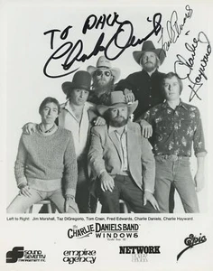 The CHARLIE DANIELS BAND (Southern Rock): Signed Photograph - Picture 1 of 1