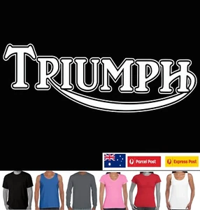 Triumph T SHIRT Biker T shirts Motorbike tshirt Men's ladies Tee's tshirts - Picture 1 of 31