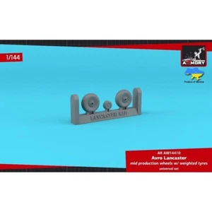 1/144 ARMORY AR AW14410 Avro Lancaster wheels mid type w/ weighted tires - Picture 1 of 1