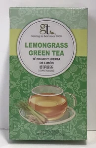 GT Pure Ceylon Daily Healthy Herbal Lemongrass Green Tea 20 Bags 1 Pack - Picture 1 of 5