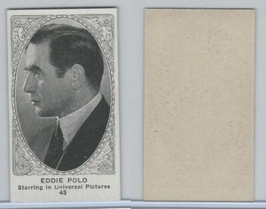 W585, Movie Stars, Blank Backed, 1921, #43 Eddie Polo