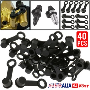 40pcs/set Brake Bleeder Screw Caps Grease Zerk Fitting Rubber Dust Cover Cap - Picture 1 of 9
