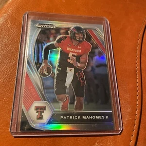 Patrick Mahomes 2021 Panini Prizm Draft Picks #7 Silver Holo Chiefs Texas Tech - Picture 1 of 2