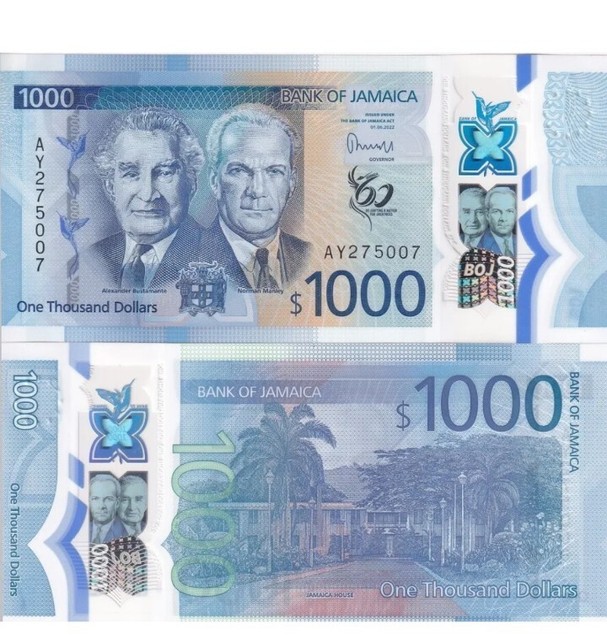 Current Issue Jamaican Dollar (JMD) Notes & Coins 🇯🇲 : r/Banknotes