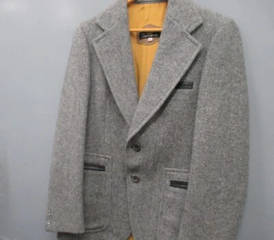 Cortefiel Men's Jacket Adult Size 38 Gray Two Button Blazer Sport Jacket - Image 1 of 4