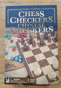 Game Gallery Chess Checkers Chinese Checkers. Open Box. - Picture 1 of 5