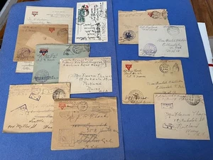LOTE x10 CUBIERTAS DE CENSOR DE LA PRIMERA GUERRA MUNDIAL AEF FRANCIA + ITALIA! SOLDADO DE LA PRIMERA GUERRA MUNDIAL + CARTA L@@K! - Imagen 1 de 1