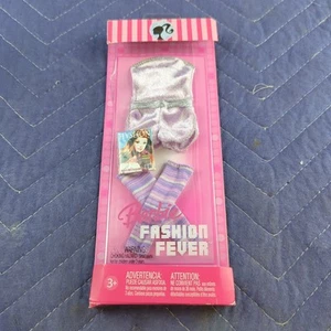 Barbie Fashion Fever L0687 Purple Top Shorts Leg Warmers Outfit 2006 - Picture 1 of 2