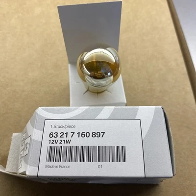 BMW OEM E36 E46 E38 E39 E53 E60 E63 E65 12V 21W bombilla de señal de giro plateada Foto 1 de 2