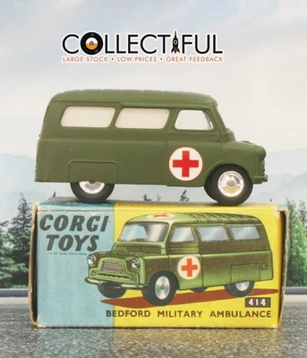 CORGI TOYS - #414 - AMBULANCIA MILITAR BEDFORD - DIECAST - EN CAJA ORIGINAL 🔥 Foto 1 de 4