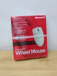 Vintage Microsoft Wheel Mouse 1.0 - PS/2 PC - New Old Stock - Sealed - Photo 1/6