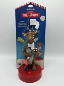 Hallmark Deer John Motion Activated Reindeer Talking Toilet Jokes Christmas - Picture 1 of 6