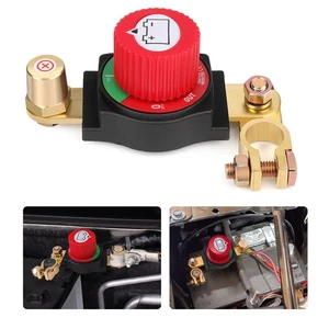 Battery Disconnect & Top Post Kill Switch 12V-48V Heavy Duty Shut Off For RV Car - Picture 1 of 7